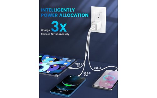 3-Port USB-C Travel Charger - 65W - Image 6